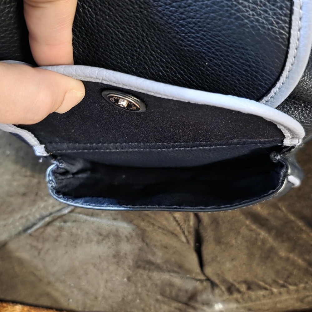 Brand New Without Tags Coach Pennie Leather Mini Bookbag Backpack Navy - Picture 13 of 16